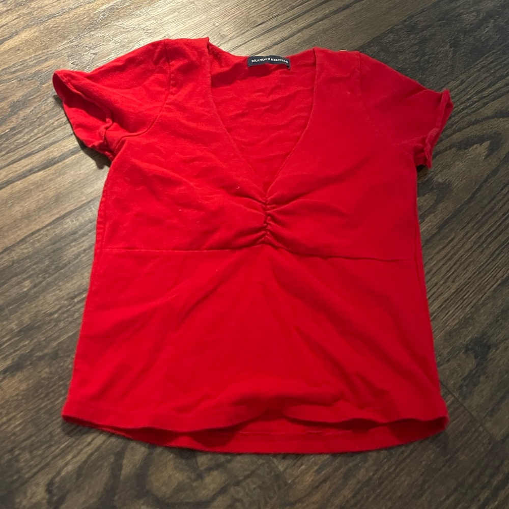 red brandy melville top